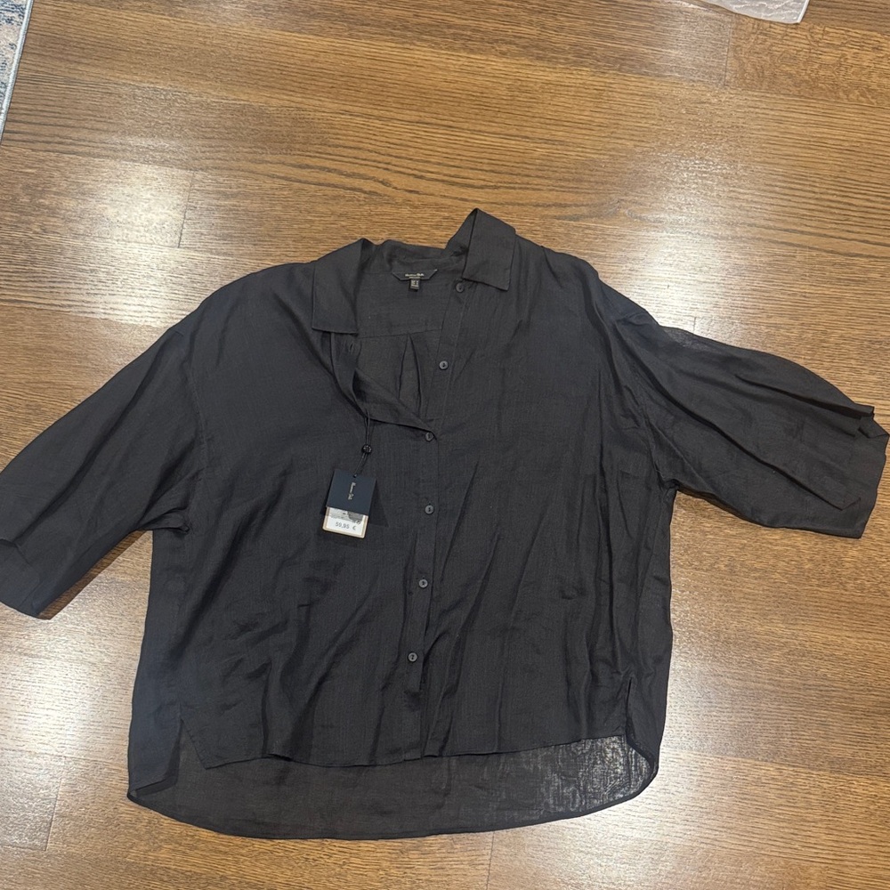 Massimo Dutti Dark Black Shirt - NWT - size xs